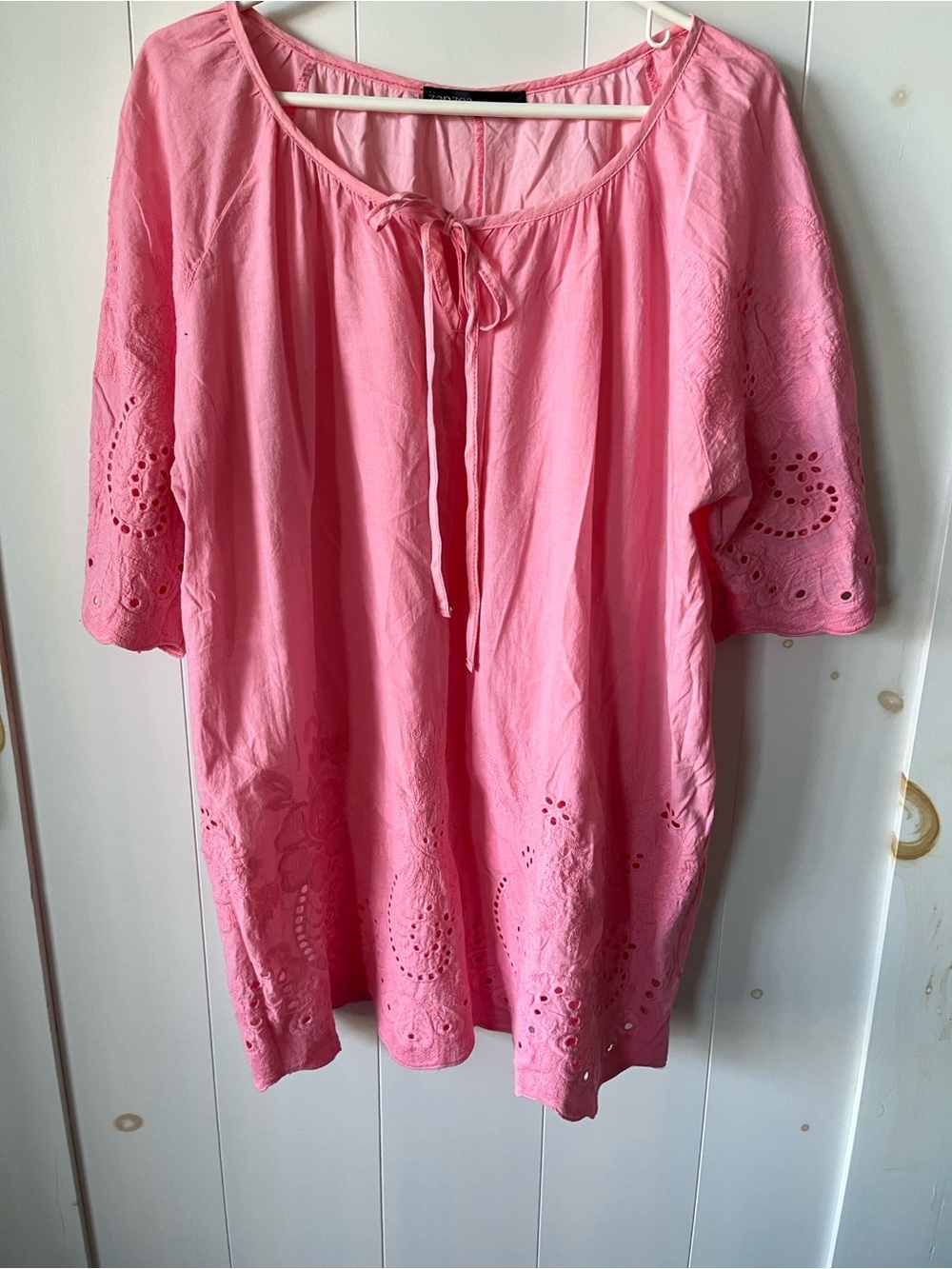 Zanzea Pink Women's Lightweight Tunic Top